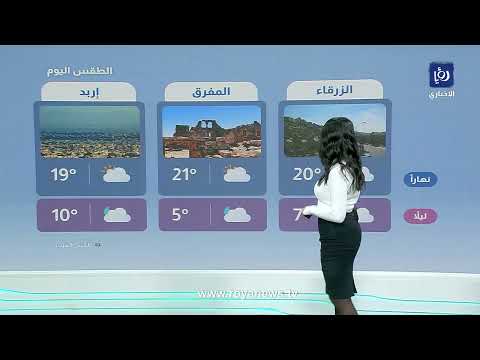 تعرف إلى حالة الطقس المتوقعة في الأردن مع نجود القاسم