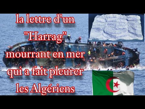la lettre qui a fait pleurer les Algériens… trouvée dans la poche d'un Harrag mo*rt en mer