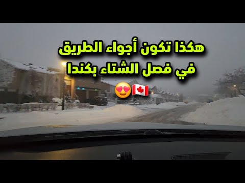 الأجواء الصباحية في فصل الشتاء😍 شكون بحالي تيعجبو هاد الجو 🥰🇨🇦 فقط استمتع 🤗