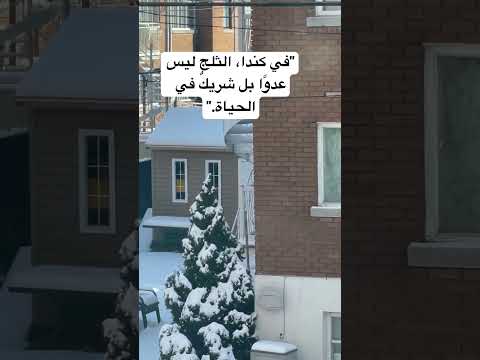 الثلج في كندا شريك حياة وليس عدو. الهجرة إلى كندا 🇨🇦 #شورتات_يوتيوب #اكسبلور #الهجرة