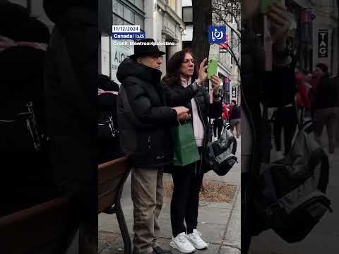 مظاهرة مؤيدة لفلسطين في مدينة مونتريال في كندا #shortsvideo #shortvideo #shorts #short