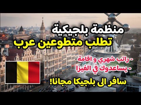 منظمة بلجيكية تطلب متطوعين عرب| راتب شهري و الاقامة و مساعدة في اجراءات الفيزا| سافر لبلجيكا مجانا