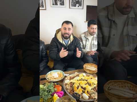 عراقي اول مرة ياكل كاهي وقيمر #اوروبا #العراق
