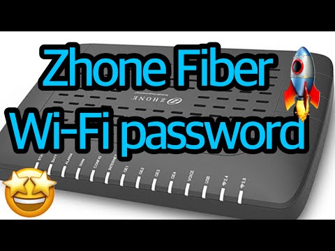 How can I change My Zhone Fiber Wi-Fi password? 🤩DZS ZNID-GPON-24xxA1-Router🚀