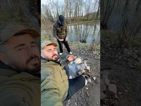 تخييم بنص الغابة وبحيرة متجمدة و طبخ #العراق #اوروبا 🇮🇶🇧🇪